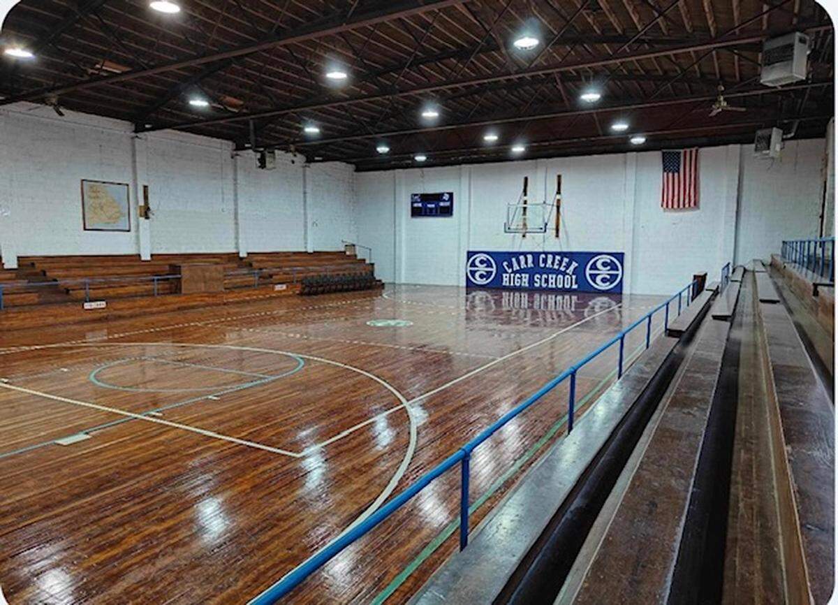 The Carr Creek High School gymnasium will be inducted into the Kentucky High School Basketball Hall of Fame. (Photo courtesy Corbett Mullins)