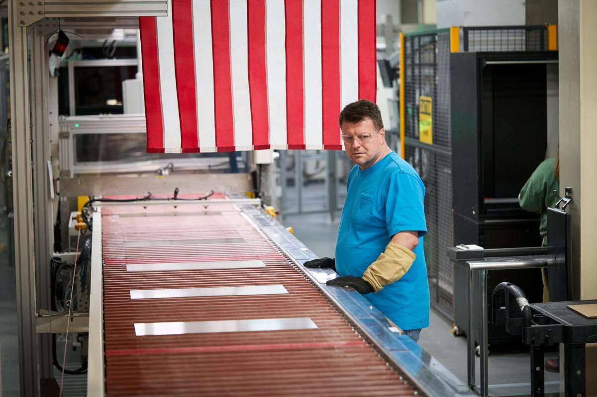 Inside the Corning glass manufacturing facility in Harrodsburg, Ky., after Aug. 6, 2025, when Apple made a $2.5 billion investment to finance the move all of its iPhone and Apple Watch glass production to the plant.