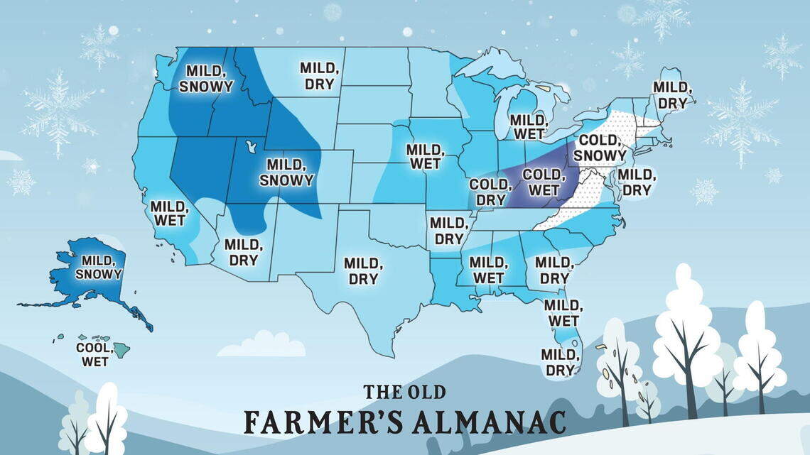 How cold and snowy will Lexington’s winter be? Old Farmer’s Almanac predictions
