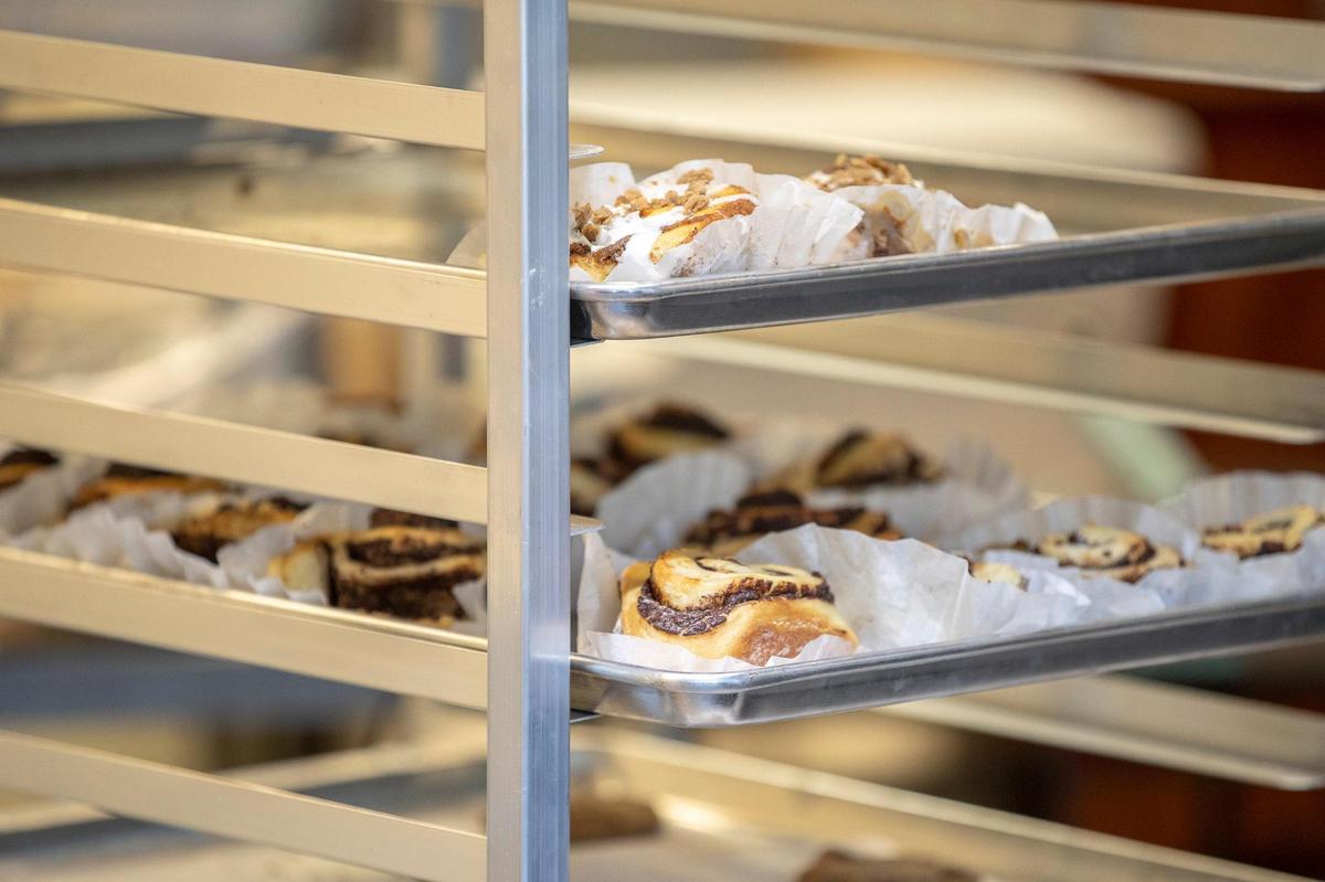 Daniel King at The Futile Bakery plans to have a different seasonal roll, including savory versions, every month. But he also sells cinnamon and chocolate babka on the menu.