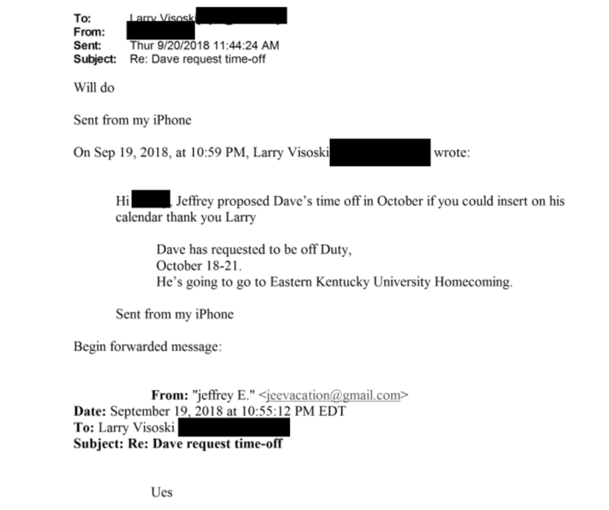 A screenshot from the DOJ’s Epstein Files database