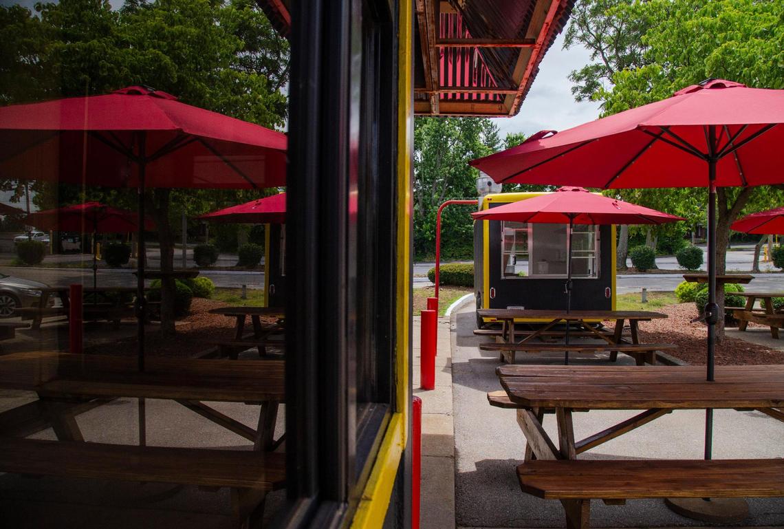 Papi’s Rapido on South Broadway has outdoor seating and drive-through service dining options that also adhere to social distancing due to COVID-19. This restaurant is a new, more fast-paced, location of Papi’s Mexican Restaurant in Chevy Chase.