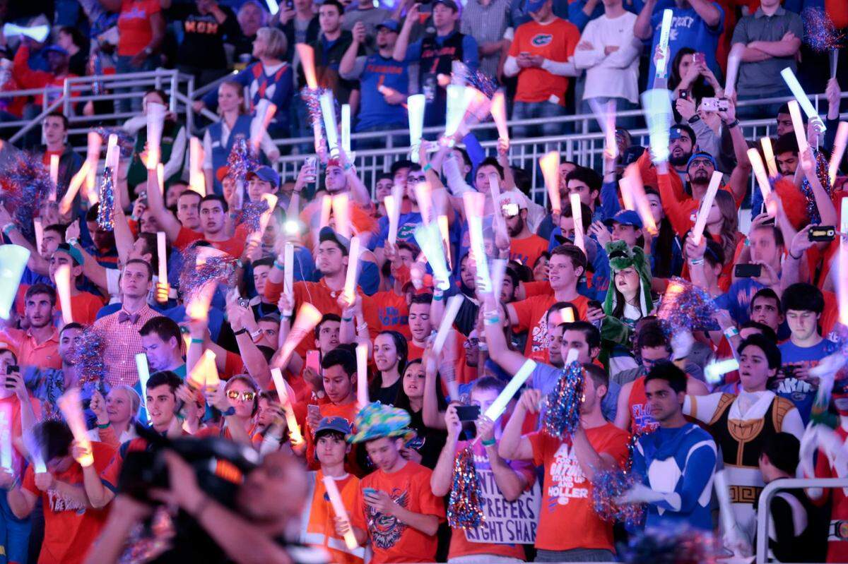 The “Rowdy Reptiles” at the O’Connell Center get loud whenever Kentucky comes to Gainesville to face the Florida Gators.