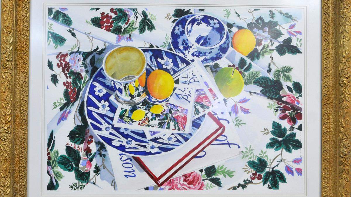 Table Top, painted in 1993, was among Foose's last watercolor works.  