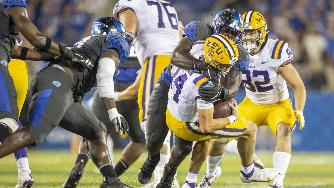 SEC football final: Kentucky 42, LSU 21