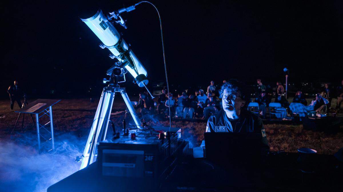 Robert Lodder, a faculty member at the University of Kentucky, worked with VisitLEX to send a message into space in October at the Kentucky Horse Park.