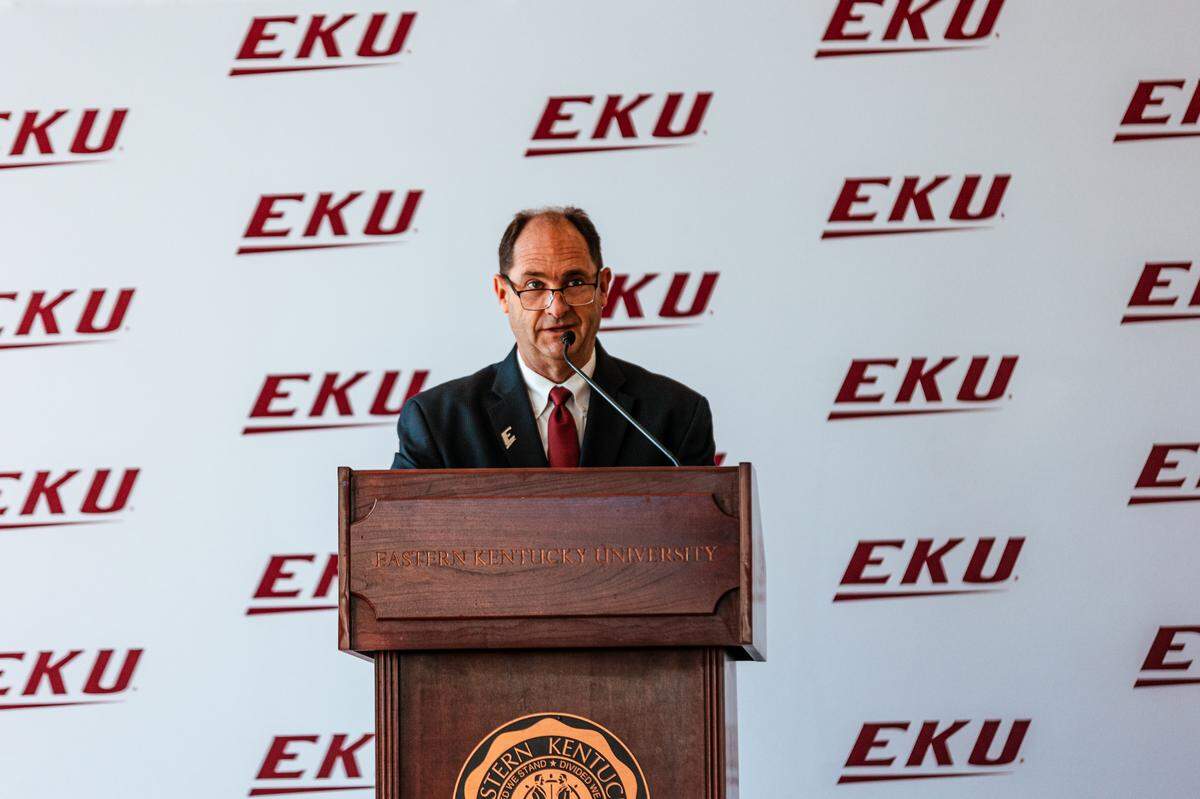 Athletics director Kyle Moats is leading EKU during what he called “extraordinary times in intercollegiate athletics.”