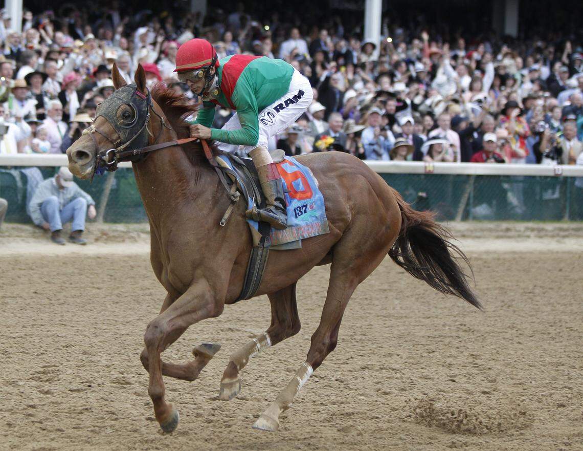 Animal Kingdom with John R. Velazquez up won the 137th running of the Kentucky Derby on May 7, 2011.