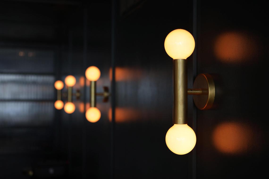 Deco-inspired furnishings Wednesday evening at Bar Ona, located at 108 Church Street in Lexington.