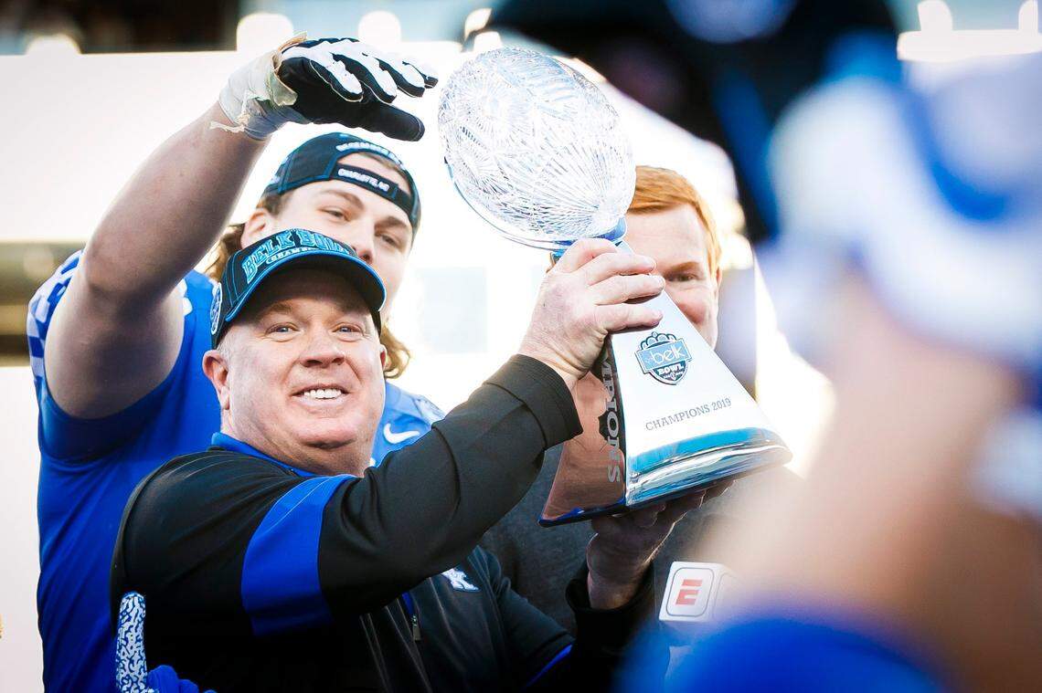 Kentucky last played in the Duke’s Mayo Bowl in 2019 when it was still known as the Belk Bowl. The Wildcats beat Virginia Tech behind a record-breaking performance from Lynn Bowden.