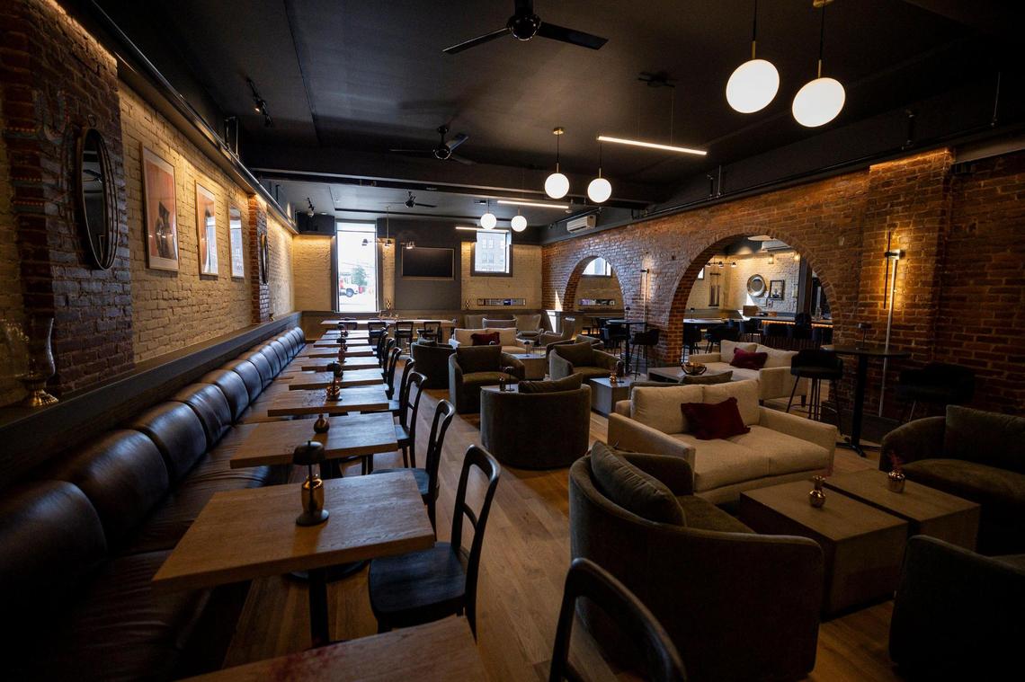 The Melroy is in an historic space; the brick arches are original to the building.