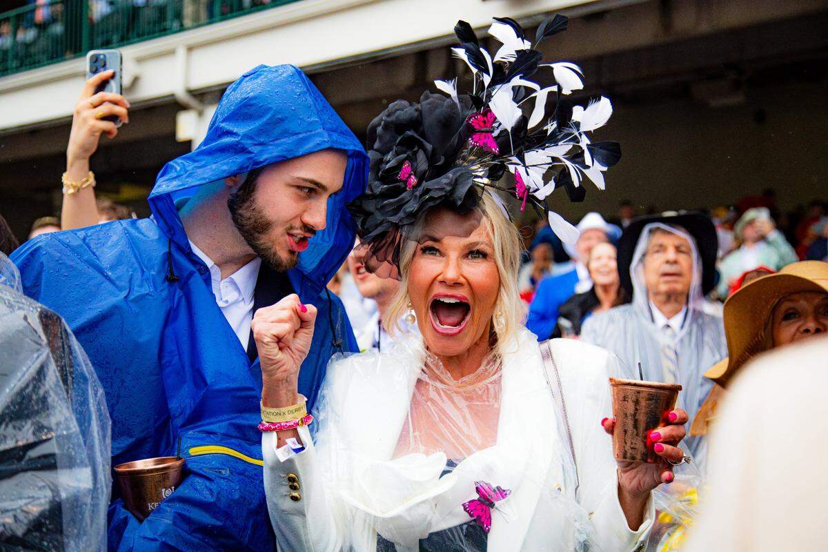 Derby-goers are excited for their horse at Churchill Downs on Derby Day 2025.