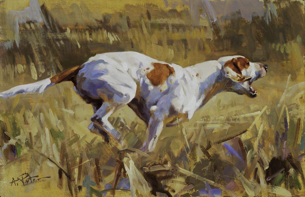 Lonesome Chase, 2016, oil on board.