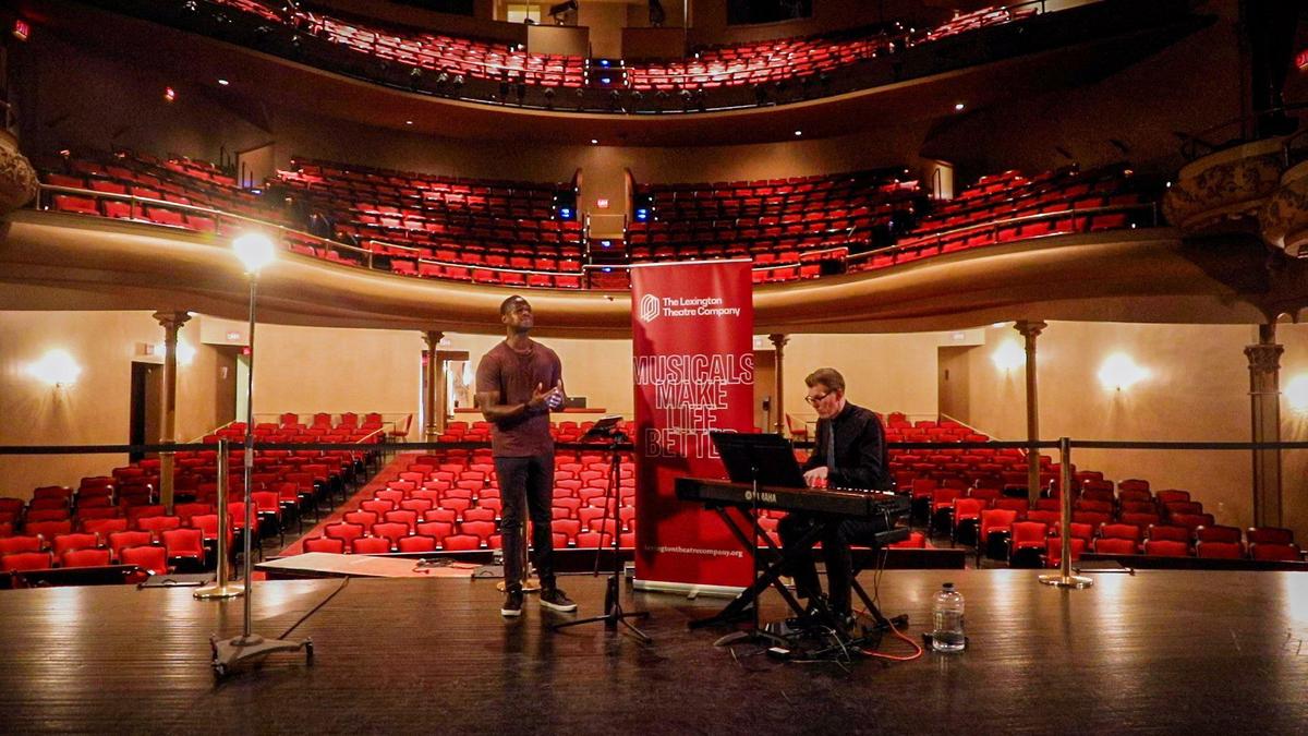 Darian Sanders practices for his weekend “Concert with the Stars” performance July 14 the Opera House. Sanders was a part of the first “Concert with the Stars” in 2015.