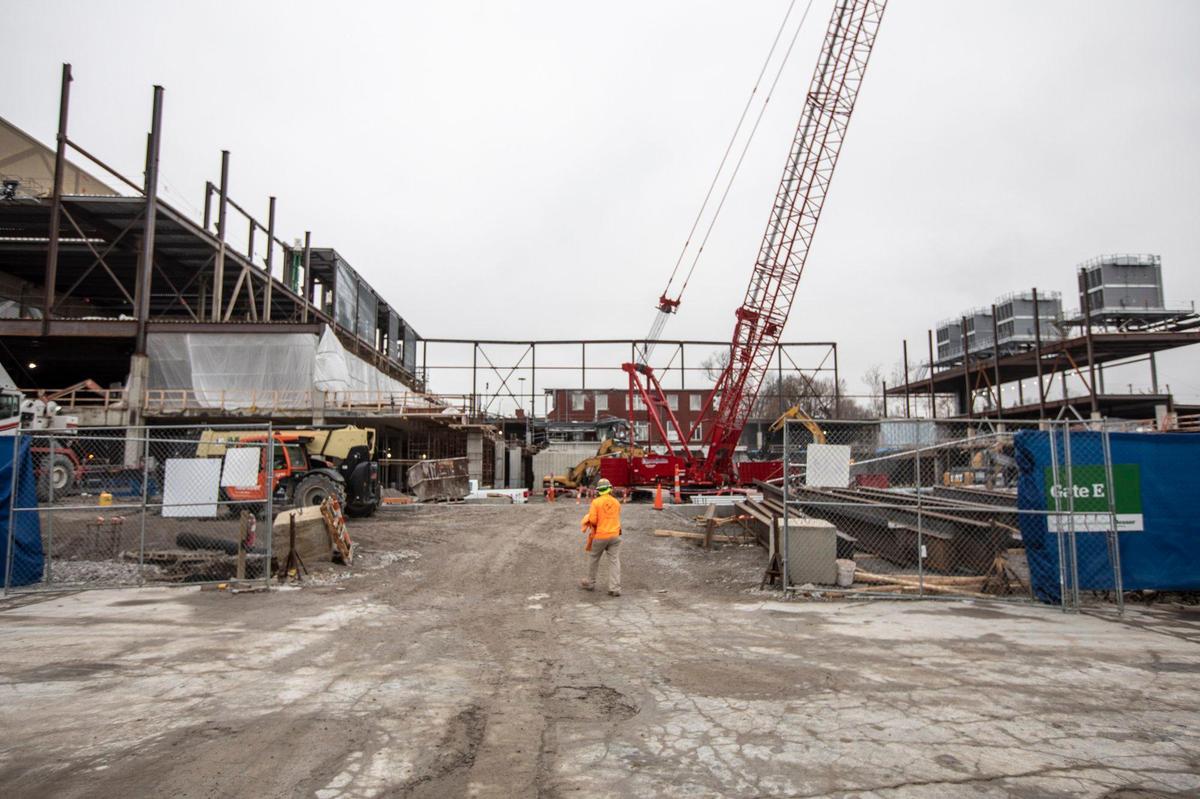 Construction continues on the renovation of the Lexington Convention Center in downtown Lexington, Ky. Friday, Dec. 13, 2019.