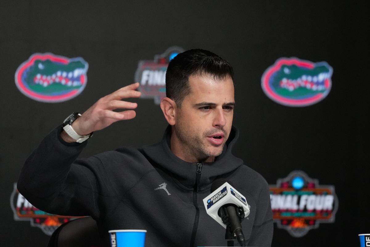 Florida head basketball coach Todd Golden became the youngest coach to win the title since 37-year-old Jim Valvano and North Carolina State upset Houston in 1983.