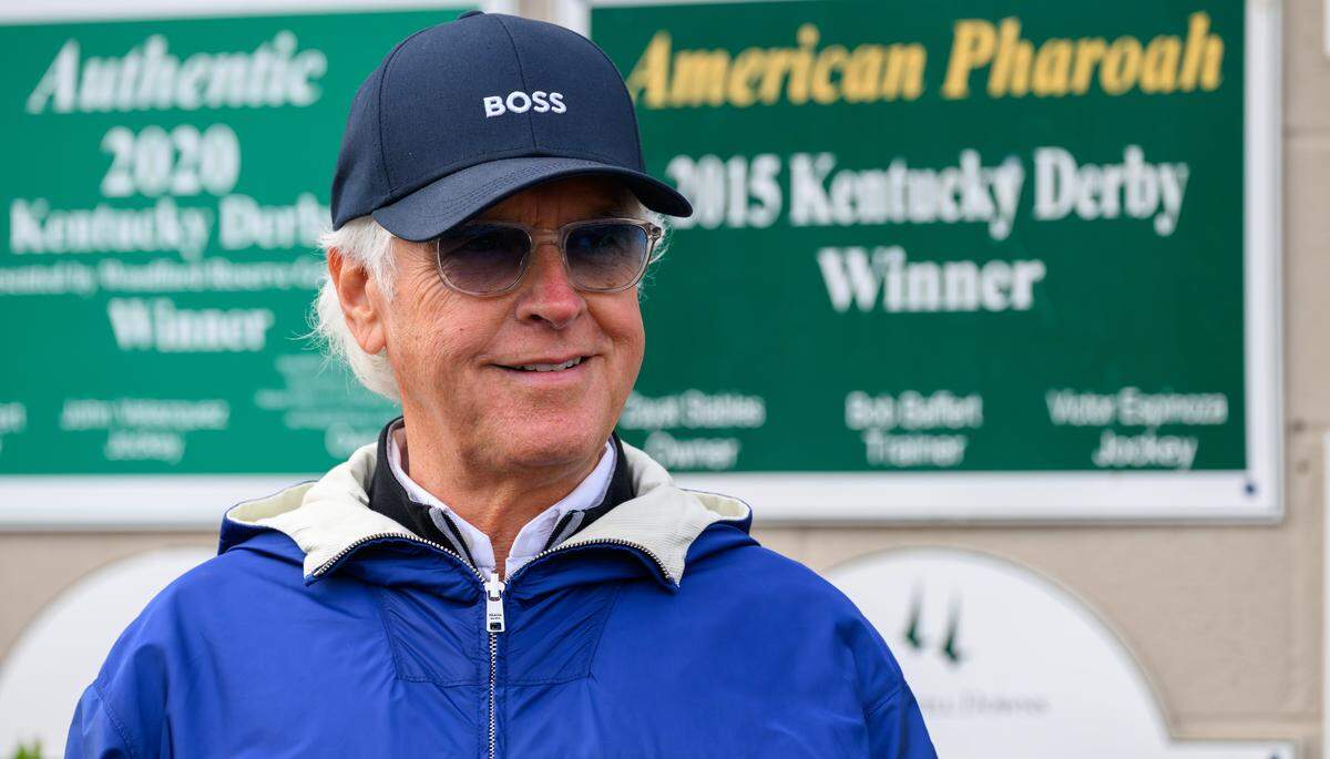 Trainer Bob Baffert will saddle Potente and Litmus Test in the 2026 Kentucky Derby. Baffert has won the Derby six times with Silver Charm (1997), Real Quiet (1998), War Emblem (2002), American Pharoah (2015), Justify (2018) and Authentic (2020).
