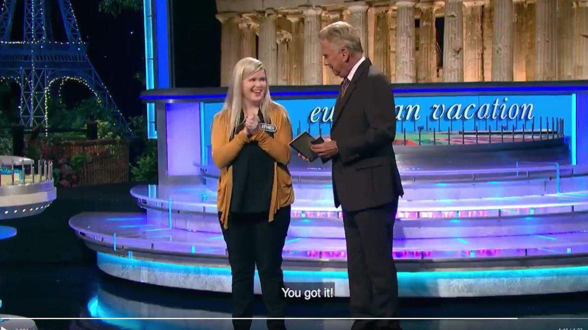 Wheel of Fortune shared a video of Heather Hughes solving the bonus round puzzle on Monday night’s show.