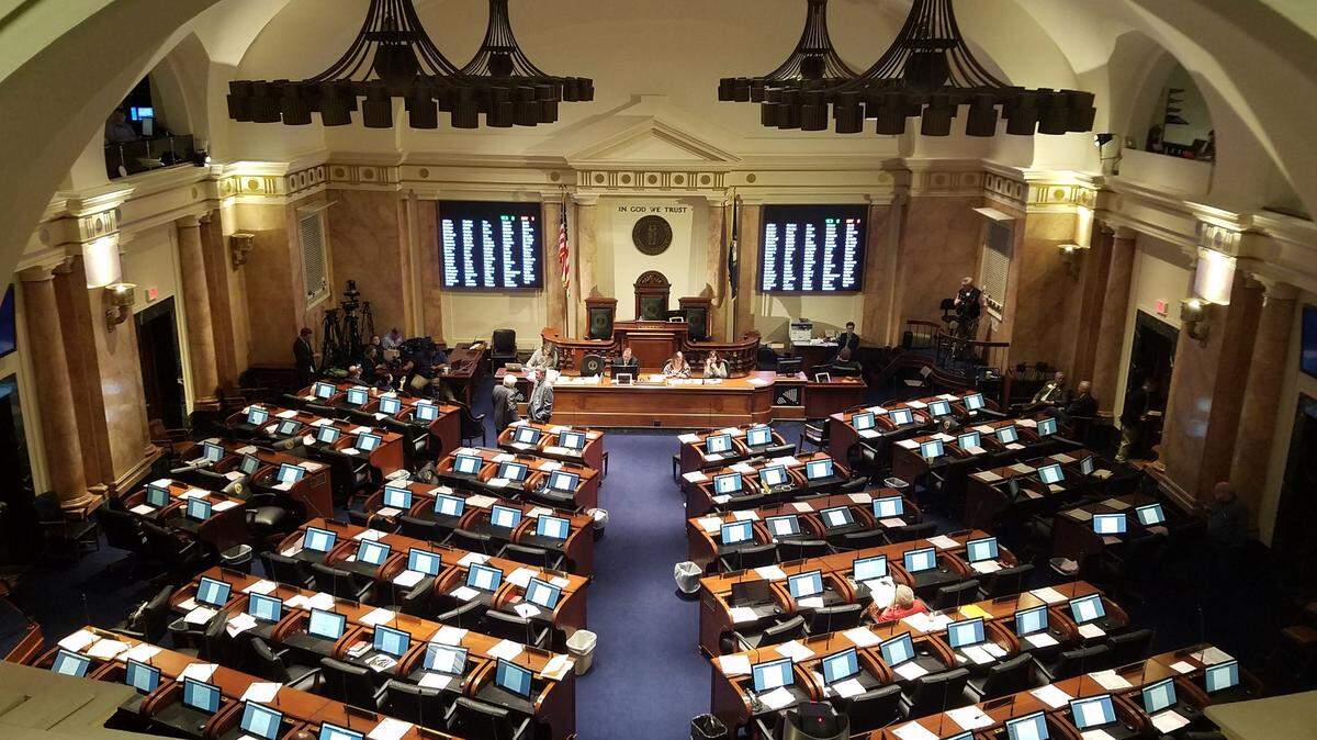The Kentucky House of Representatives chamber.