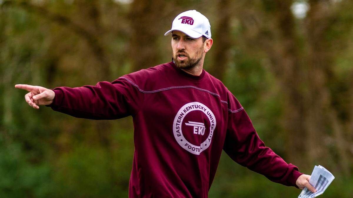 Former Kentucky Wildcats starting quarterback Maxwell Smith is the new QBs coach at Eastern Kentucky University. That means when EKU visits UK on Sept. 9 for the second game of the 2023 season, Smith will be on the visiting sideline at Kroger Field. “Obviously, it will be really weird,” Smith says.