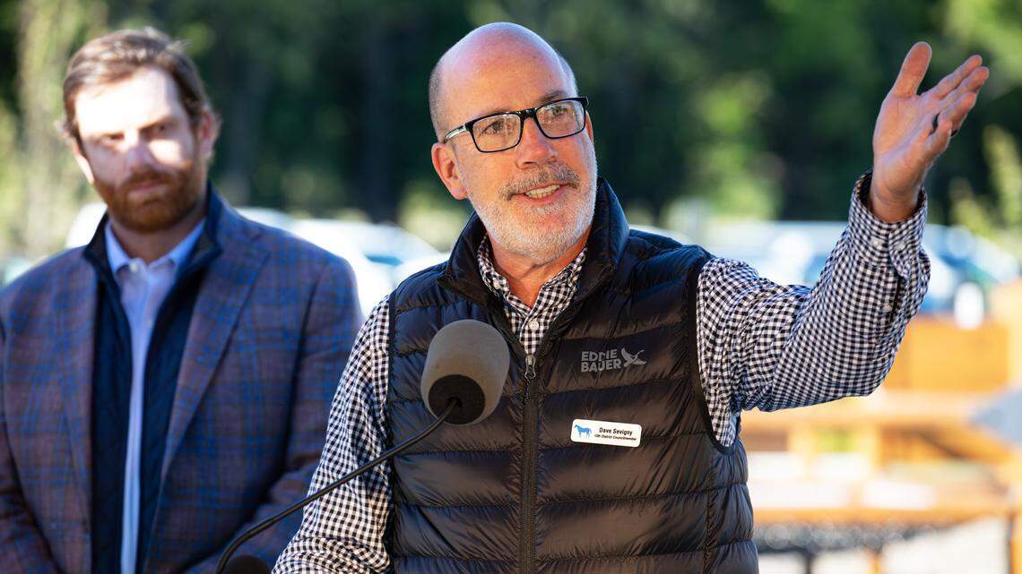 10th District Councilmember David Sevigny shares his happiness that councilmembers prioritized park space adjacent to District 10 as a key focus area for health and wellness during the ribbon-cutting ceremony officially opening Cardinal Run Park North on Oct. 9, 2025, in Lexington, Ky.