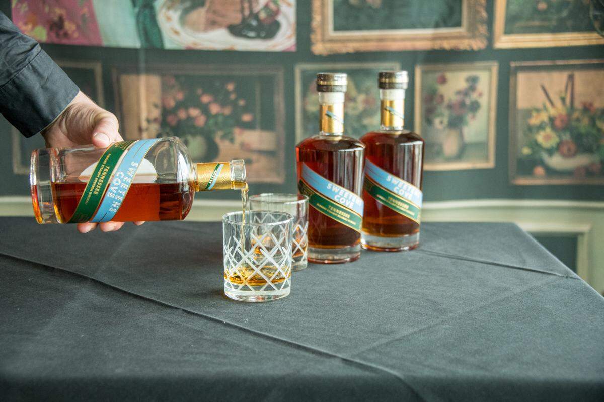 Sweetens Cove is a bourbon, blended by Marianne Eaves from five batches of different ages. The result is rich and fruity, creamy and warm, Eaves said.