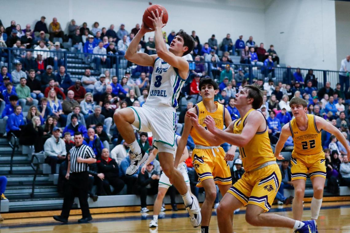 Kentucky signee Reed Sheppard finished with 32 points, 13 assists and 10 rebounds in North Laurel’s loss to Lyon County and Travis Perry last weekend.