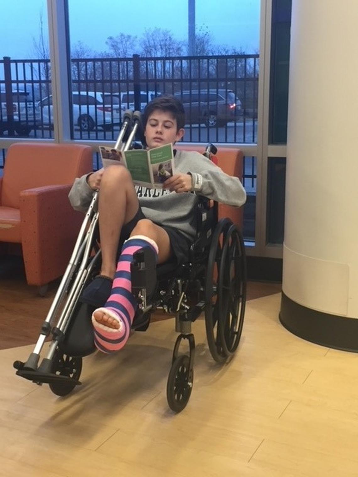 Buchart first broke his leg in 2019.