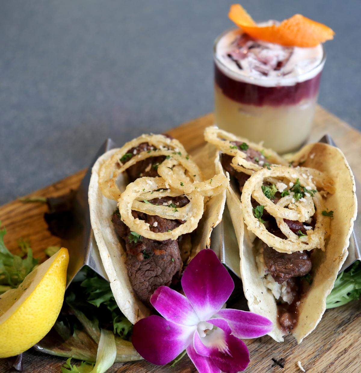 Azur will have Beef Bourguignon Tacos for Crave Taco Week, as well as a Banana Split Pie Taco.