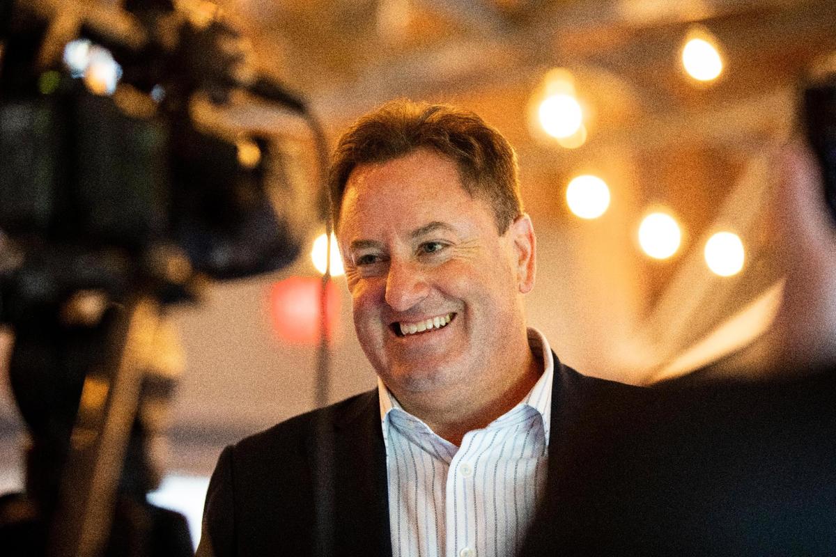 Wawa CEO Chris Gheysens speaks with reporters during a three-state Community Partnership Tour across the Midwest, where Wawa hosts a preview event to introduce itself to the community and share more details about its first wave of expansion plans.