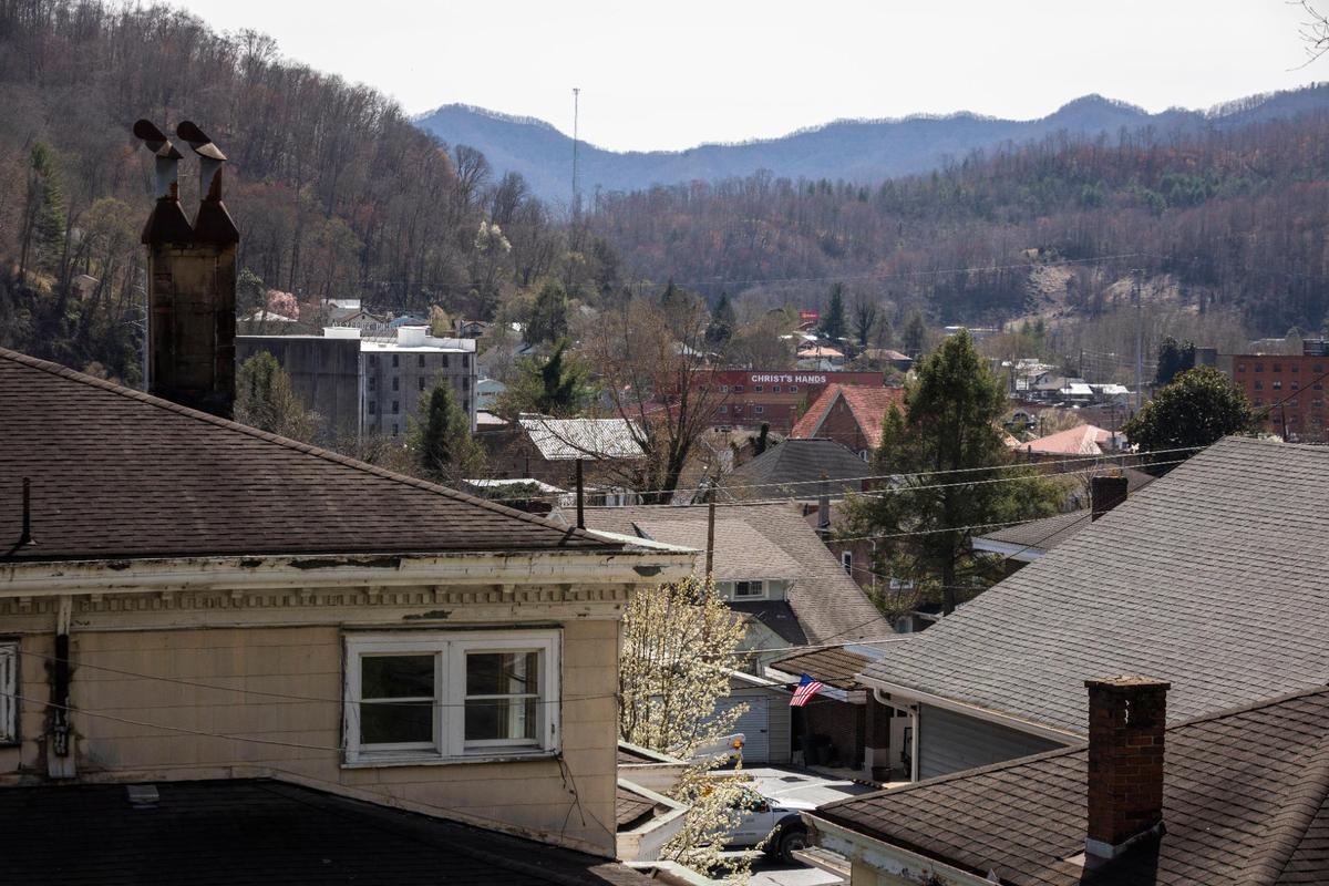 An overlook of Harlan, Ky., Monday, March 22, 2021.