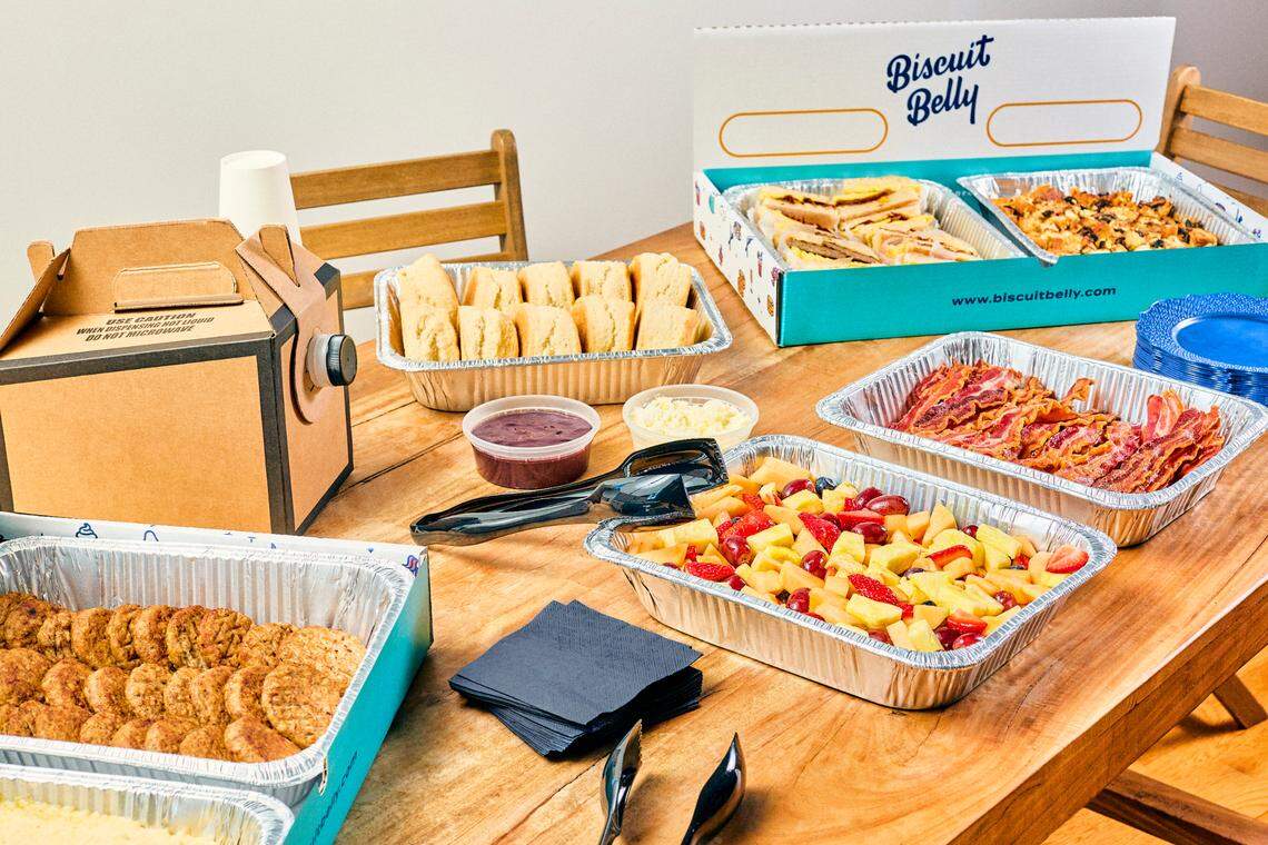 Biscuit Belly’s new catering options include frittatas and other items you can take home and reheat for Christmas morning or bring into the office.