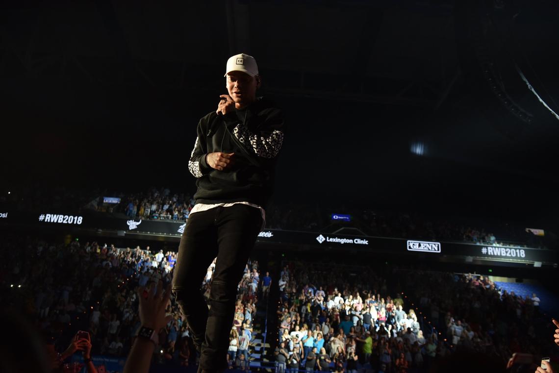 Kane Brown on the second day of Red, White & Boom 2018, Sept. 1 at Rupp Arena in Lexington, KY.