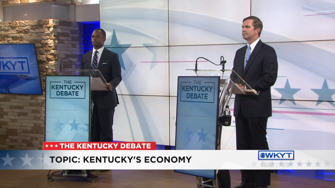 Democratic Gov. Andy Beshear and Republican challenger Attorney General Daniel Cameron met for their fifth and final debate at WKYT in Lexington Tuesday evening.