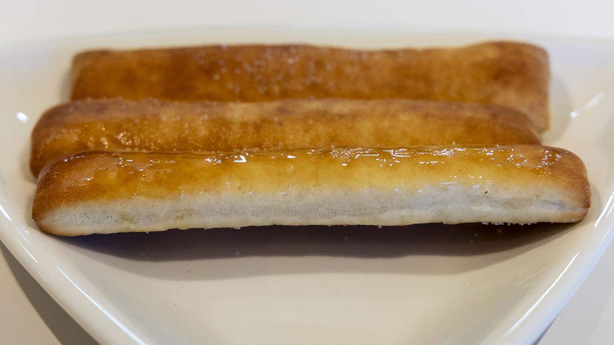 Breadsticks are made fresh from the oven at Nothing But Noodles. Many of the 23 pasta dishes come with a breadstick. 