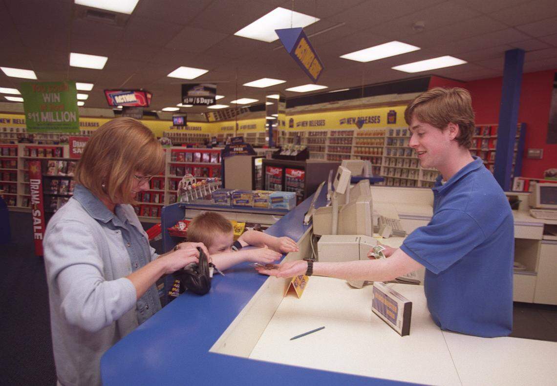Marley Sommer, 8, handed money to clerk Patrick Watson on June 1, 1999, at the Blockbuster video rental store on Richmond Road in Lexington. Marley was with his mother, Melissa Sommer. In the summer of 2008, six Lexington Blockbuster locations closed, leaving the city with four locations open. The last Lexington locations closed in 2012. Blockbuster closed all of its remaining stores in January 2014.