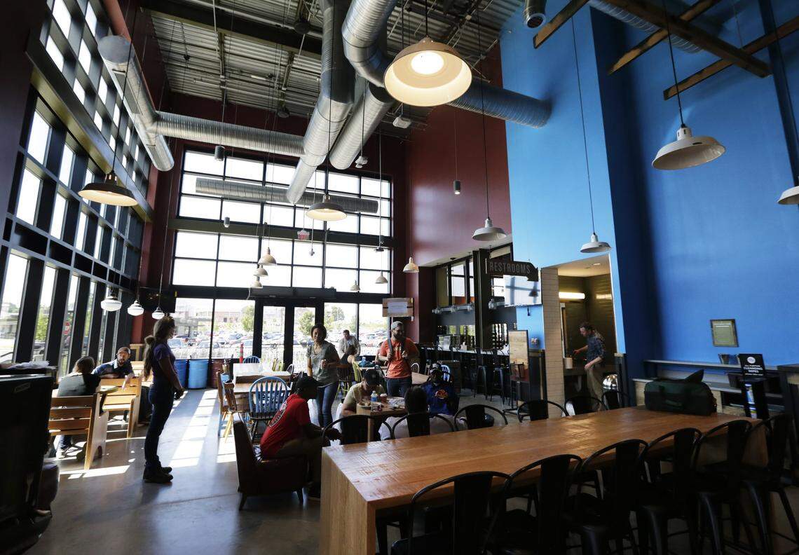 The seating of the taproom at Whole Foods at the Summit in Lexington, Ky, on June 21, 2017. The new location will open Friday morning, June 23, replacing the Lexington Green location.