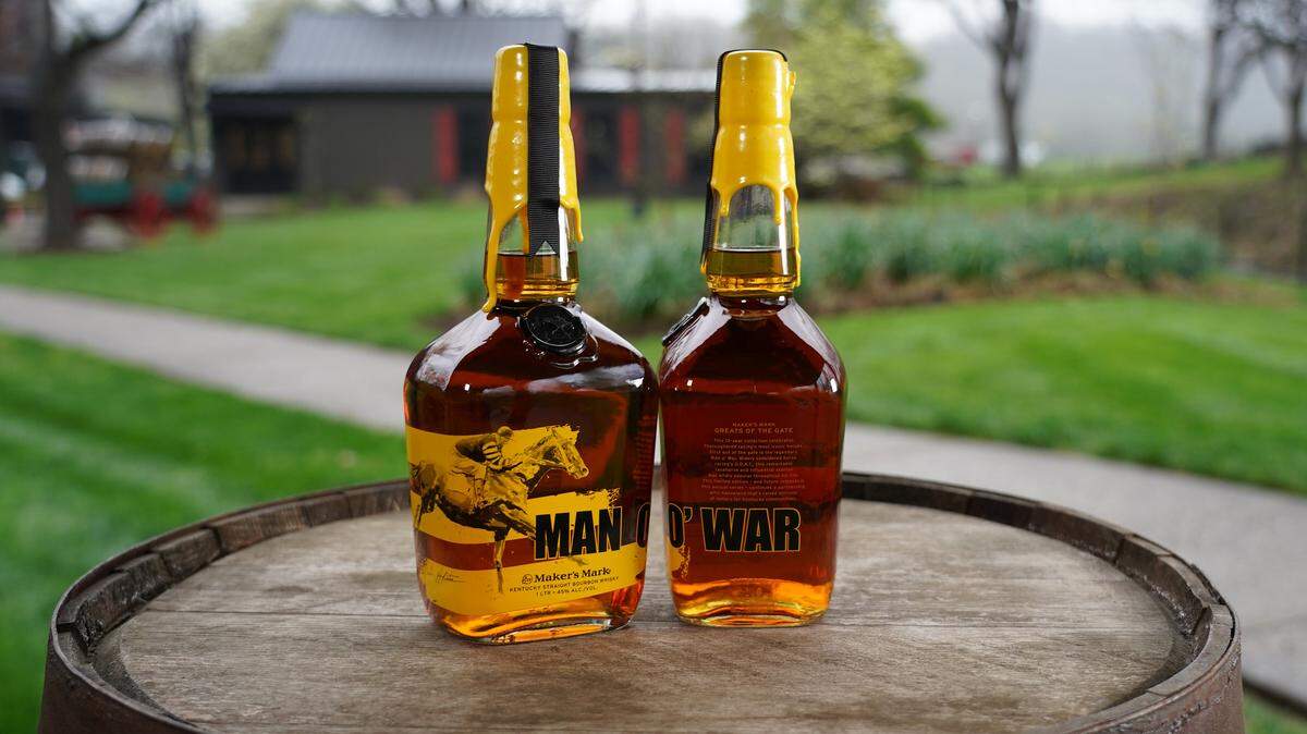 Maker’s Mark and Keeneland are launching a new 10-year bottle series commemorating top Thoroughbred racehorses, beginning with Man o’ War. But you’ll have to wait until October to get a bottle.