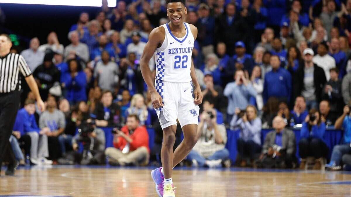 Shai Gilgeous-Alexander was all smiles as Kentucky beat Georgia 66-61 in it's first SEC contest of season.