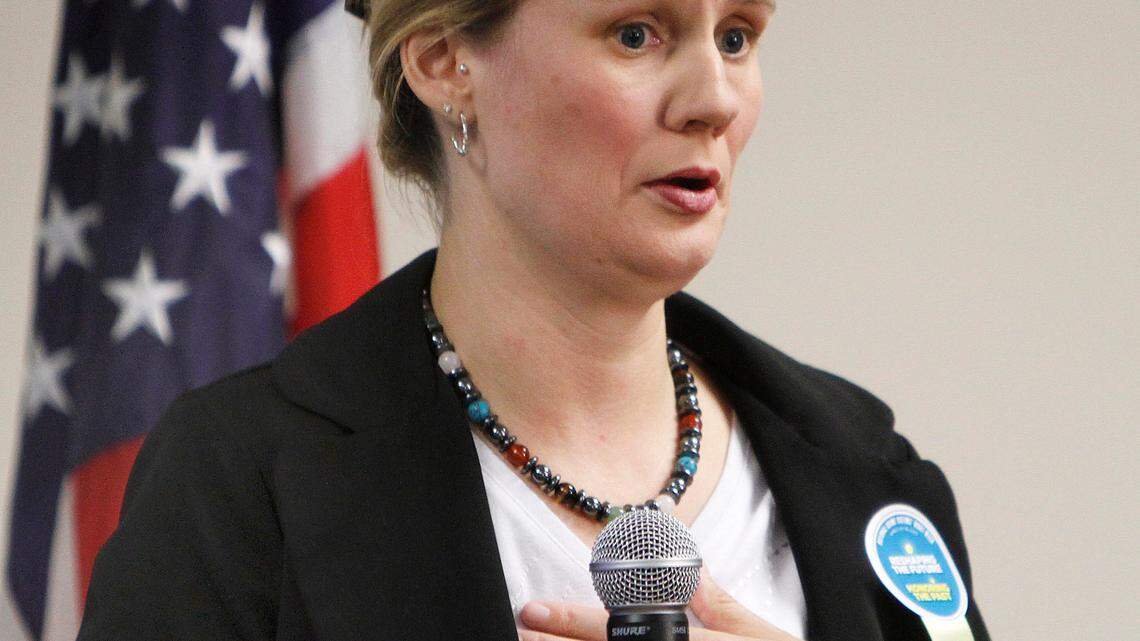 Freida Curry spoke of her daughter's exploitation on Tuesday, April 19, 2011 at the U.S. Attorney's Office in Lexington.