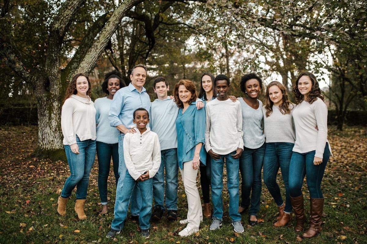 Former Kentucky Gov. Matt Bevin and his family.
