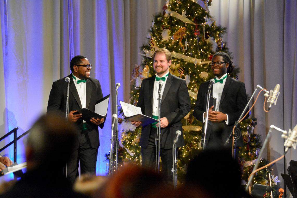 Jonathan Parham, Thomas Gunther and Blake Denson of the University of Kentucky Alltech Vocal Scholars perform at the 9th Annual Alltech Celebration of Song.