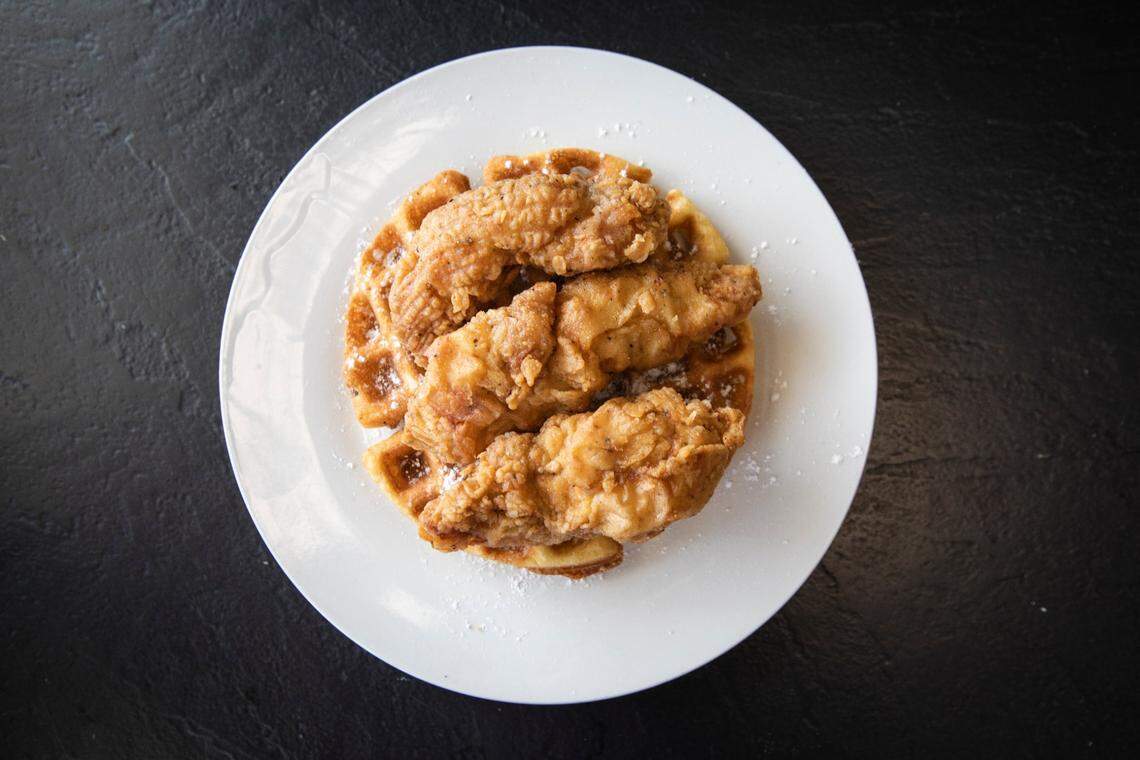 Chicken and waffles from Josanne’s Homestyle Cooking in Lexington.