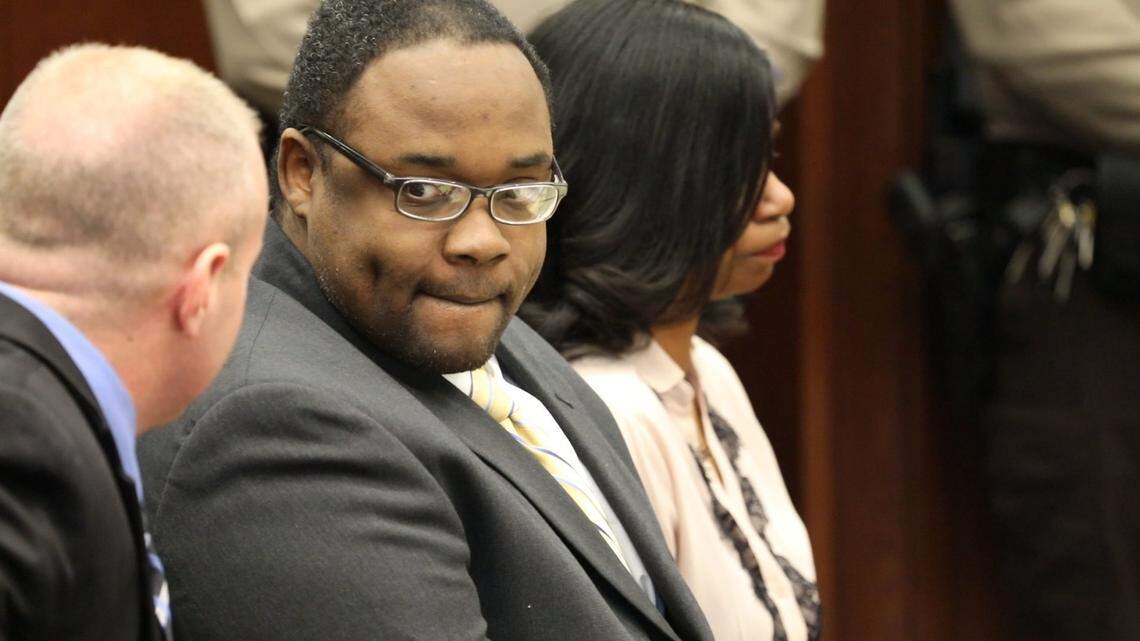 Ronald Exantus in Fayette Circuit Court during his trial in 2018.