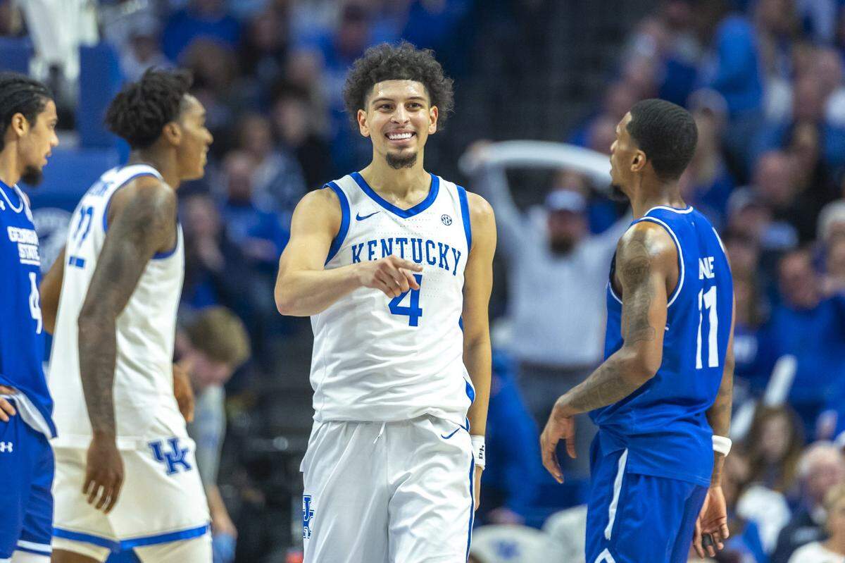 Koby Brea and the Kentucky Wildcats will learn their NCAA Tournament draw Sunday evening.