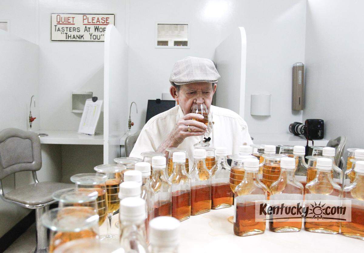 Master Distiller Elmer T. Lee makes his rounds tasting at Buffalo Trace  Tuesday June 4, 2013, in Frankfort, Ky. Photo by Mark Cornelison | Staff