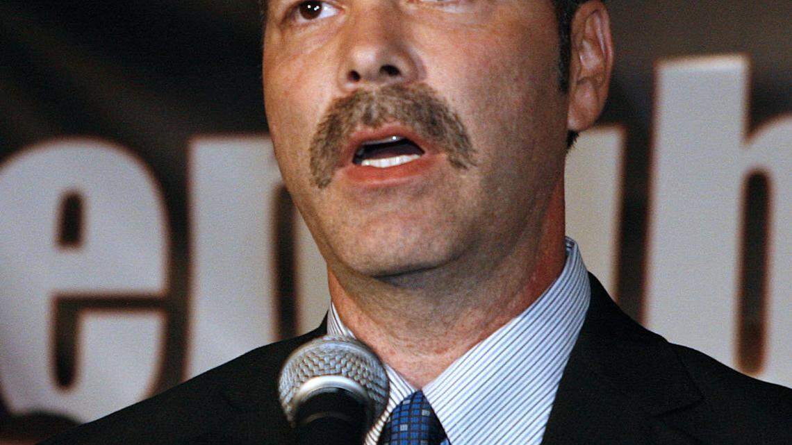 Republican candidate for Lt. Governor, Richie Farmer, gave his concession speech on Tuesday, Nov. 8, 2011 at Griffin Gate Marriott Resort and Spa in Lexington, Ky.  Photo by David Perry | Staff

