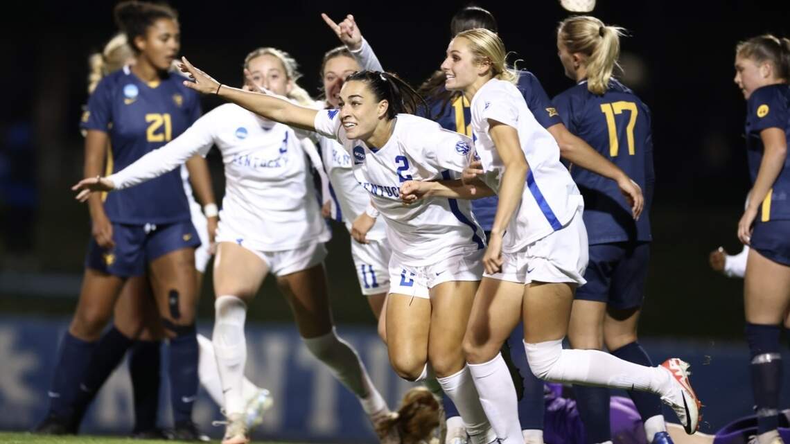 ‘Excited to move on.’ UK women’s soccer rewards big crowd with dramatic win in NCAA opener.