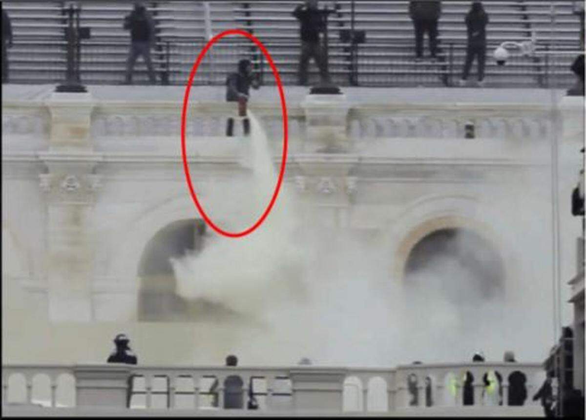 Nicholas James Brockhoff, a Covington, Ky., resident, is accused of attacking police officers with a fire extinguisher during the Capitol riot. Federal agents arrested Brockhoff, according to the FBI