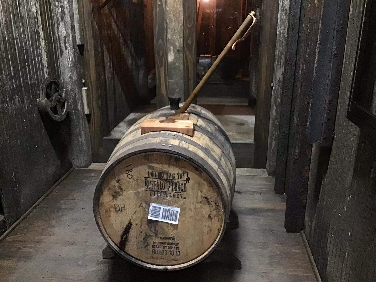 A new tour at Buffalo Trace will let members of the Sazerac Barrel Select program sign up for a tour, “thieve” bourbon from barrels and taste cask strength Buffalo Trace, then pick the one they like better and take home a bottle.